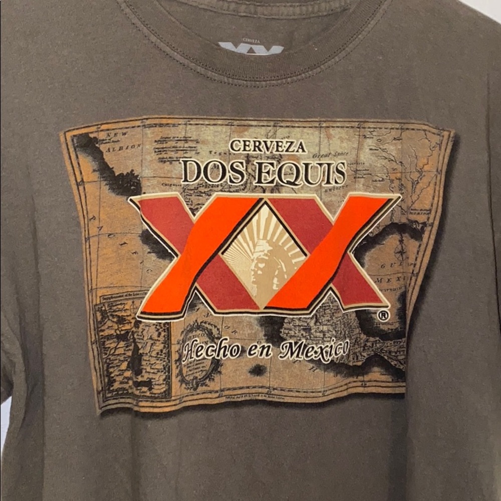 Dos Equis Cerveza / Beer Cotton T-shirt - Picture 2 of 4